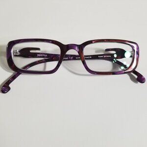 Vintage FROST Germany Purple Avant Garde Art Glasses Frames